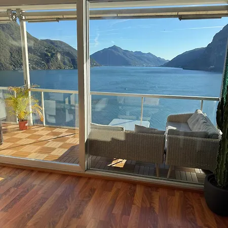 Attico Con Vista Panoramica Sul - Due * Lugano