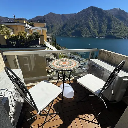 Attico Con Vista Panoramica Sul - Due * Лугано