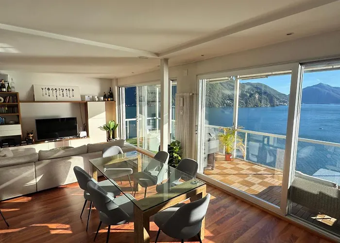 Attico Con Vista Panoramica Sul - Due Apartamento *